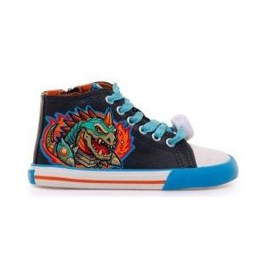 Mustang Kidsunisex voor kinderen. 49335 Trainers Free navy (23), Plat, Veters, Casual, Marineblauw, kinderkleding