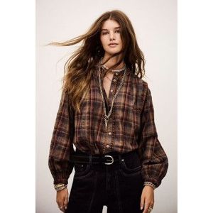 BA&SH - 1H25SHEA - Overhemd - Bruin - Katoen - Lange Mouwen