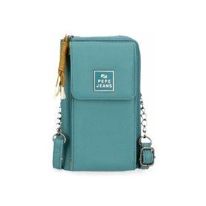 Pepe Jeansvoor vrouwen. 7565333 Bea mobiele telefoon portemonnee-bandolier blauw -11x20x4cm (OSFA), Casual, Synthetisch, Marineblauw