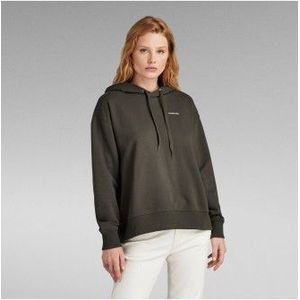 G-Starvoor vrouwen. D23359-A613-995 Graphic Core Hoodie grijs (S), Casual, Katoen, Lange mouwen