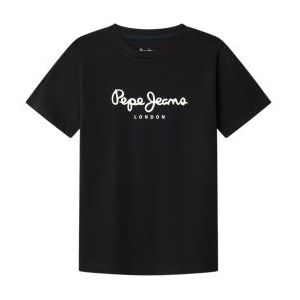Pepe Jeans - New Art - T-shirt - Zwart - Korte Mouwen - Jongens