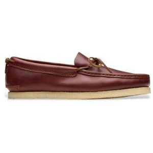 Clarksvoor mannen. 26181124 Godney Mocc leren loafers bordeauxrood (42.5), Leer, Plat, Veters, Casual