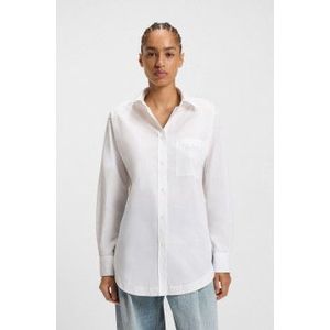 BOSSvoor vrouwen. 50530981 Bostucci overhemd wit (34), Casual, Katoen, Klassiek, Lange mouwen