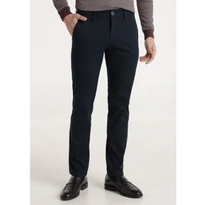 Bendorffvoor mannen. 803205631 Marine regular fit chino broek (42), Casual, Katoen, Marineblauw