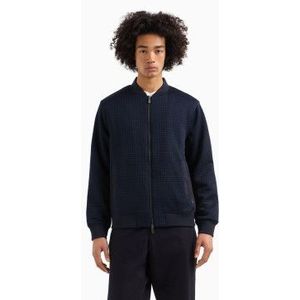 Armani Exchangevoor mannen. XM000725AF13029UB101 Marine stretch bomberjack (L), Casual, Polyester, Marineblauw