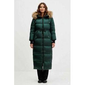 HUGOvoor vrouwen. 50547222 Groene Farrow-jas (S), Casual, Polyamide