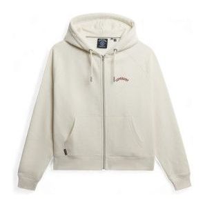 Superdryvoor vrouwen. W2012689A Essentieel Logo beige sweatshirt (XS), Casual, Katoen