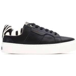 Carmelavoor vrouwen. 16269602-NEGRO Leren sportschoenen 162696 zwart (37), Leer, Plat, Veters, Casual