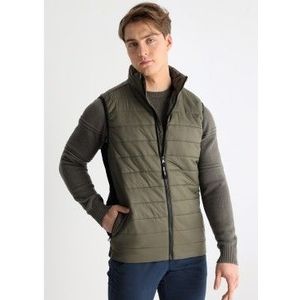 Lois Jeansvoor mannen. 188073979 Gewatteerd vest groene jarretelgordel (S), Casual, Polyester