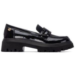 Xtivoor vrouwen. 13045201-NEGRO Mocassins 130452 zwart (37), 3 tot 5 cm, Geen, Casual, Lakleer