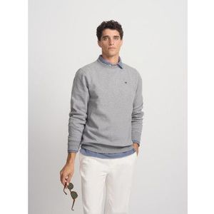 Silbonvoor mannen. 133896 Klassiek grijs neopreen sweatshirt (S), Casual, Katoen