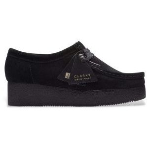 Clarksvoor vrouwen. 26173497 Wallacraft Bee leren mocassins zwart (37.5), 3 tot 5 cm, Veters, Casual