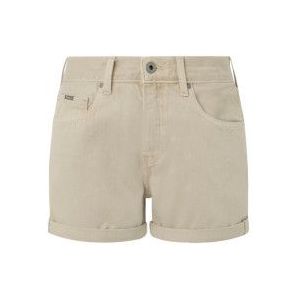 Pepe Jeans - Straight Fit - Hoge Taille Denim Shorts