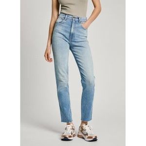 Pepe Jeansvoor vrouwen. PL204590PG0 Jeans Slim Uhw blauw (27/28), Casual, Katoen, Denim, Duurzaam
