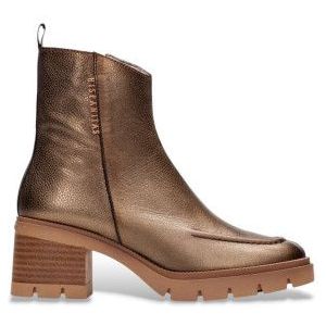 Hispanitas - Enkellaarsjes - Brons - Leren - 5 cm Hak