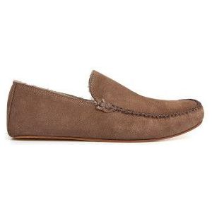 Hackett Londonvoor mannen. HMS21334 Kiowa bruin leren pantoffels (42), Leer, Plat, Geen, Casual