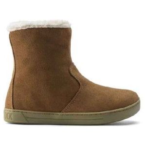 Birkenstockvoor meisjes. 1020206 Bruine suède Lille enkellaarsjes (36), Plat, Geen, Casual, kinderkleding