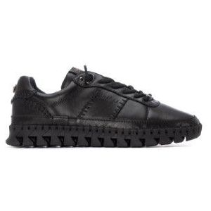 Carmelavoor vrouwen. 16252801-NEGRO Leren sneakers 162528 zwart (37), Leer, Plat, Veters, Casual