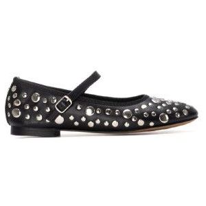 Xtivoor vrouwen. 14465101-NEGRO Ballerina's 144651 zwart (39), Plat, 1 tot 3 cm, Gesp, Casual, Klassiek