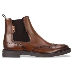 BOSS - Chelsea Enkellaarsjes - Bruin - Leer - Casual