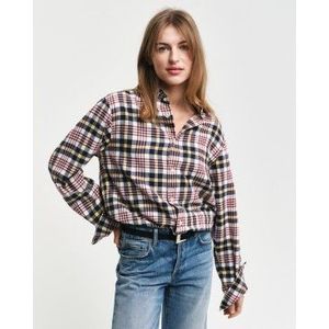 REG - Flanel Plaid Shirt - Crème - Nachtkleding