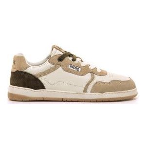 Mustangvoor mannen. 84847 Free-Miami beige leren pantoffels (40), Plat, Veters, Casual