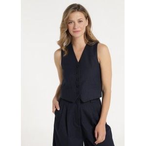 Victorio & Lucchino, V&Lvoor vrouwen. 370128198 Marine Rial Vest (S), Casual, Polyester, Marineblauw