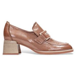 Hispanitas - Leren Loafer - Bruin - Blokhak 5 cm - Casual