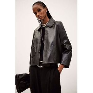 BA&SHvoor vrouwen. 1E24MYLO Mylos jack zwart (34), Casual, Leer