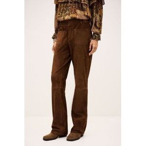 BA&SHvoor vrouwen. 1H25MOSS Bruine Mossi broek (36), Casual, Leer
