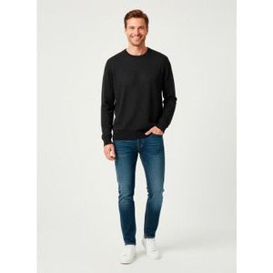 Family Firstvoor mannen. SWF2502 Logo trui zwart (S), Casual, Wol