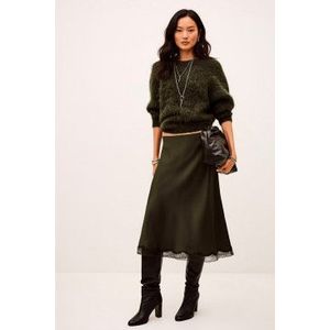 BA&SHvoor vrouwen. 1H25CYLA Cycla groene rok (36), Casual, Viscose