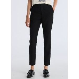 Victorio & Lucchino, V&Lvoor vrouwen. 300238169 Zwarte chino broek met structuur (28), Casual, Polyester