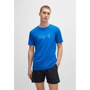 BOSS - 50503276 - T-shirt - Blauw - Katoen - Korte Mouwen