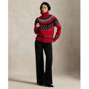 Polo Ralph Laurenvoor vrouwen. 211978318001 Trui van Fair Isle wolmix (XS), Rood, Casual