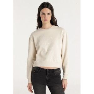 Lois Jeansvoor vrouwen. 464713452 Leane Medal beige sweatshirt (S), Casual, Katoen