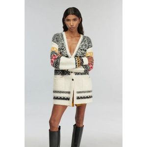 Semicouture - Y5WF16 - Vest - Veelkleurig - Jacquard - V-hals