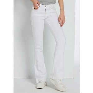 Lois Jeansvoor vrouwen. 201092342 Baja Box Broek - Flare wit (29), Casual, Katoen