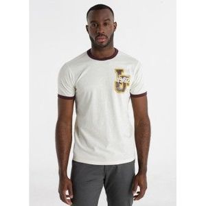 Lois Jeansvoor mannen. 158333473 Yaros Taha T-shirt wit (S), Casual, Katoen, Korte mouwen