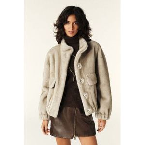 BA&SHvoor vrouwen. 1H23PARO Paros jas grijs (36), Casual, Polyester