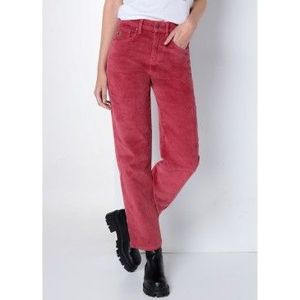 Lois - 207612384 - Jeans - Hoge Taille - Recht - Lang - Dik Corduroy - Bourgondië