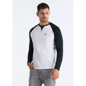 Lois Jeansvoor mannen. 158343475 Alexe Tesnim beige T-shirt (XS), Casual, Katoen, Lange mouwen