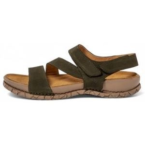 El Naturalistaunisex. 258601222005_0G3 Leren sandalen N5860 Tabernas groen (46), Leer, Plat, Klittenband, Casual
