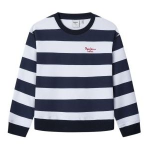 Pepe Jeansvoor meisjes. PG581353 Sweater Vania wit, marine (4 Años), Casual, Katoen, Duurzaam, Marineblauw, kinderkleding