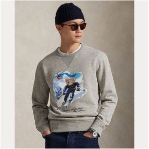 Polo Ralph Laurenvoor mannen. 710B13911001 Sweatshirt Polo Bear Fleece grijs (S), Casual, Katoen