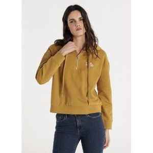 Lois Jeansvoor vrouwen. 464732850 Sandra Malek beige sweatshirt (S), Casual, Katoen