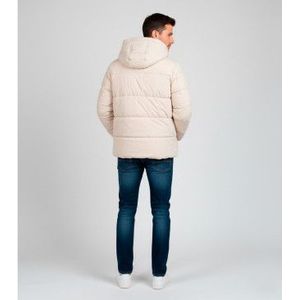 BOSSvoor mannen. 50543963 Waterafstotende parka met witte donsvulling (M), Beige, Casual, Polyamide