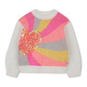 Billieblushvoor meisjes. U21379 Trui Love veelkleurig (10Años= 138cm), Casual, Katoen, kinderkleding