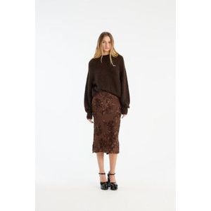 Rotatevoor vrouwen. 1146392910 Andie trui bruin (S), Casual, Polyamide, Lange mouwen