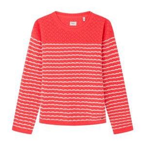 Pepe Jeansvoor meisjes. PG701078 Nisha trui rood (14Años= 164cm), Casual, Katoen, Lange mouwen, Duurzaam, kinderkleding